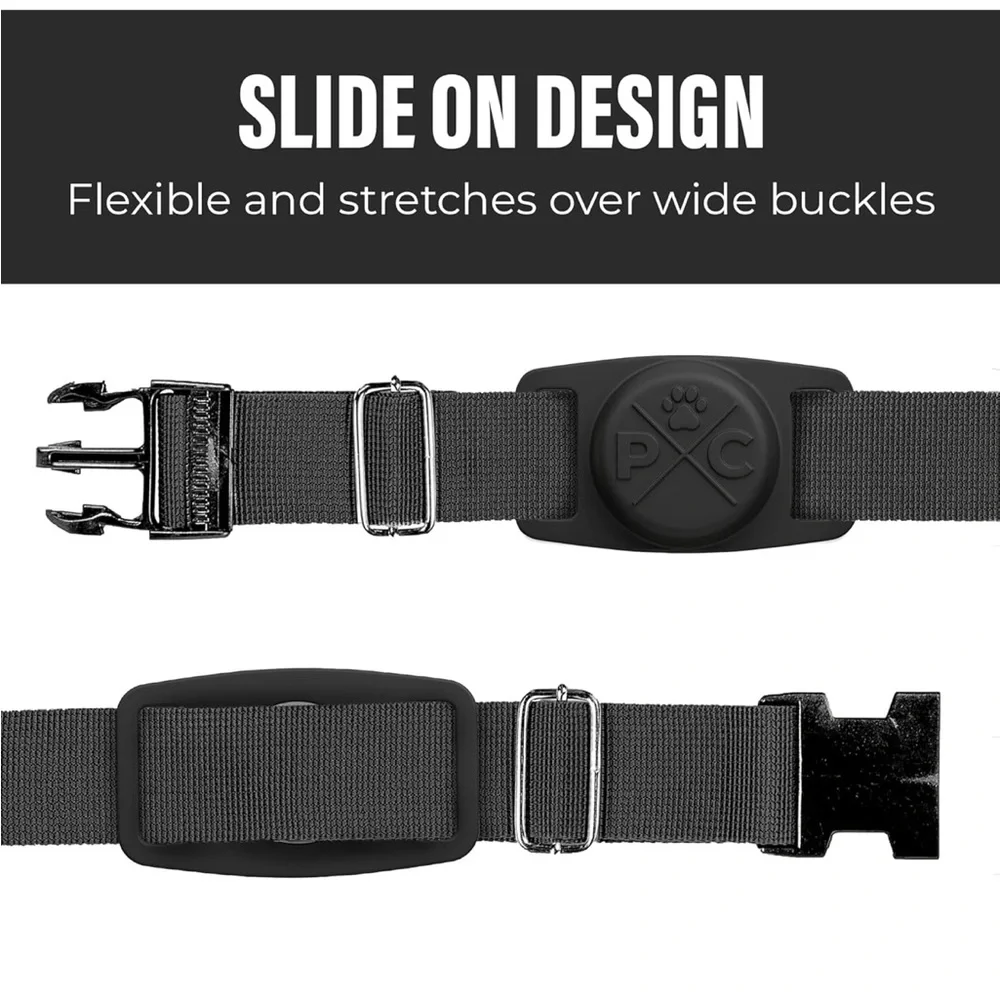 Pup Culture AirTag (2 Pack) | Durable & Protective AirTag Holder Blk & White